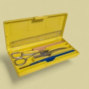 Vintage Carolina Student Dissecting Tools Instruments Set In Case